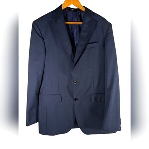 New Ted Baker London Jay CT Men's Navy Blazer Made in Italy 100% Wool Size 42L